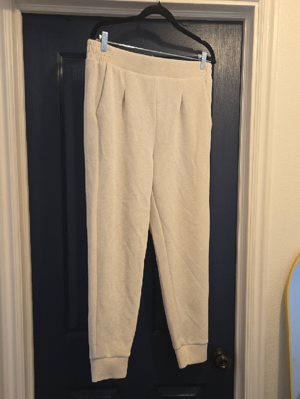 Avia LARGE TOP MED BOTTOM Cream Half-Zip Pullover & Jogger Set - Picture 4 of 5